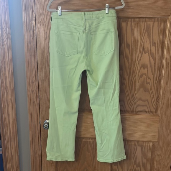 NWT Pilcro Yaya Light Green Denim Pants 29 Lime cropped - Picture 3 of 6